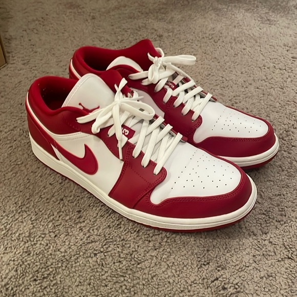 Jordan Shoes Air Jordan Low Gym Red And White Us 115 No Box Poshmark